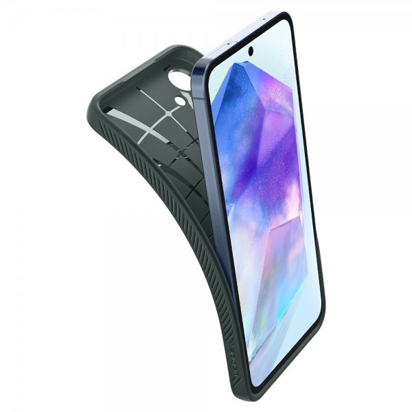 Spigen Samsung Galaxy A55 Skal Liquid Air Abyss Green