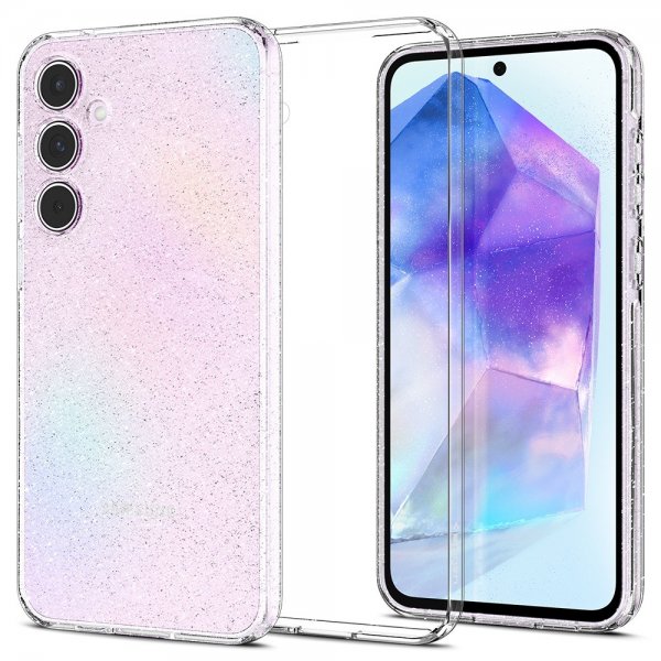 Spigen Samsung Galaxy A55 Skal Liquid Crystal Glitter Crystal Quartz