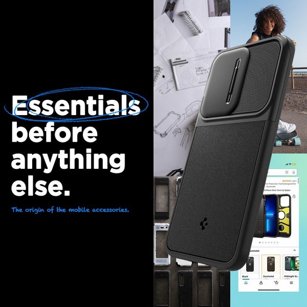 Spigen Samsung Galaxy A55 Skal Optik Armor Svart