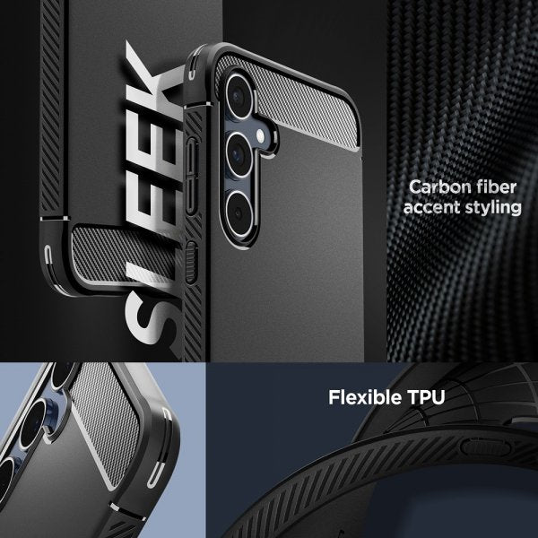 Spigen Samsung Galaxy A55 Skal Rugged Armor Matte Black