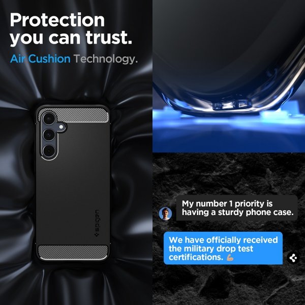 Spigen Samsung Galaxy A55 Skal Rugged Armor Matte Black