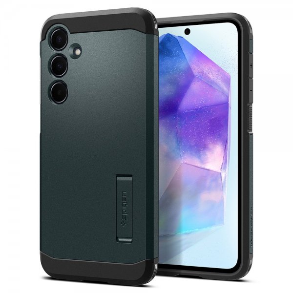 Spigen Samsung Galaxy A55 Skal Tough Armor Phantom Green