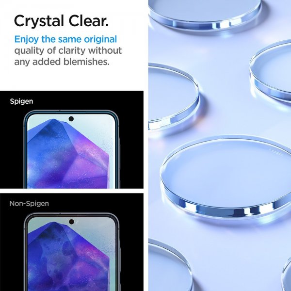 Spigen Samsung Galaxy A55 Skärmskydd GLAS.tR ALIGNmaster 2-pack
