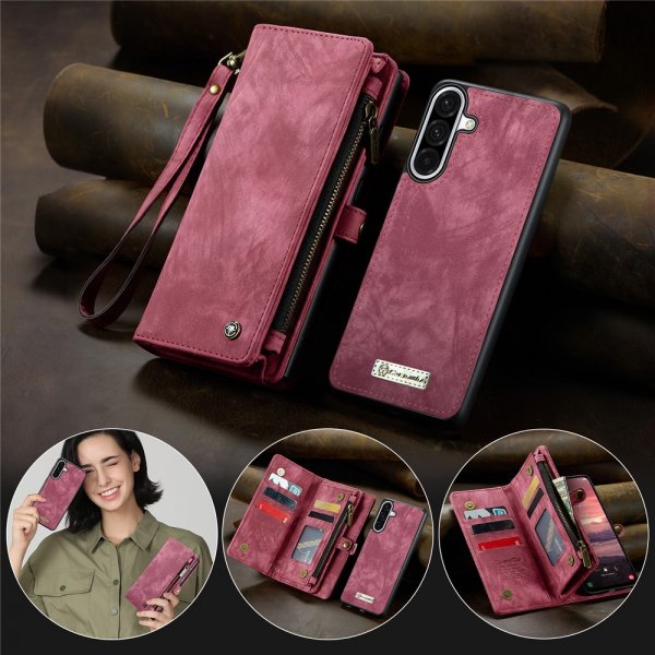 CaseMe Samsung Galaxy A56 Fodral 008 Series Löstagbart Skal Röd