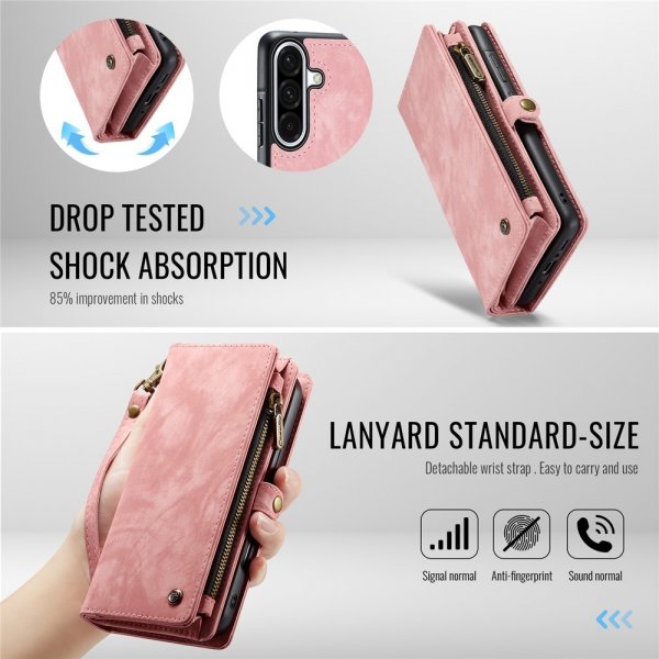 CaseMe Samsung Galaxy A56 Fodral 008 Series Löstagbart Skal Rosa