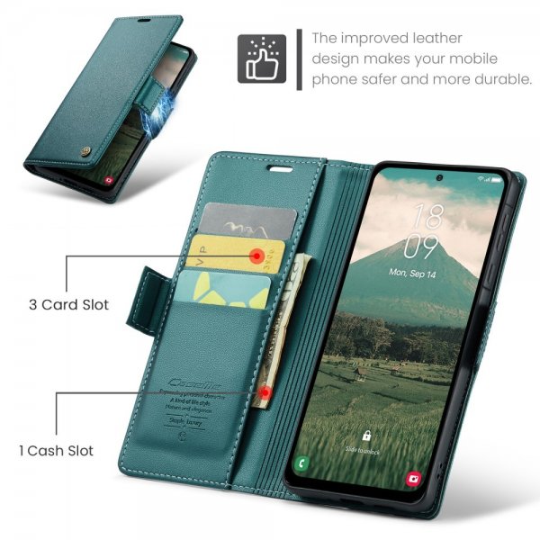 CaseMe Samsung Galaxy A56 Fodral 023 Series Grön