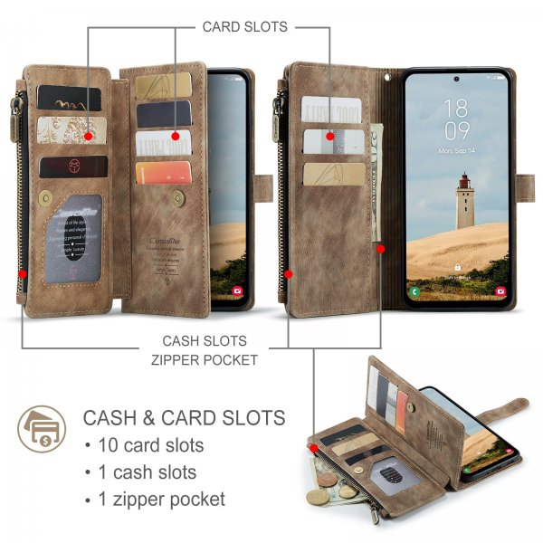 CaseMe Samsung Galaxy A57 Fodral C30 Series Brun