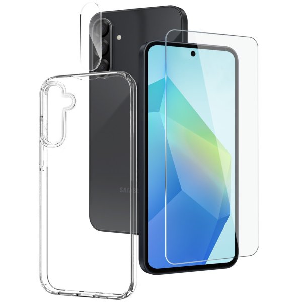 Northjo Samsung Galaxy A57 Skal med Skärmskydd och Kameraskydd 3-i-1