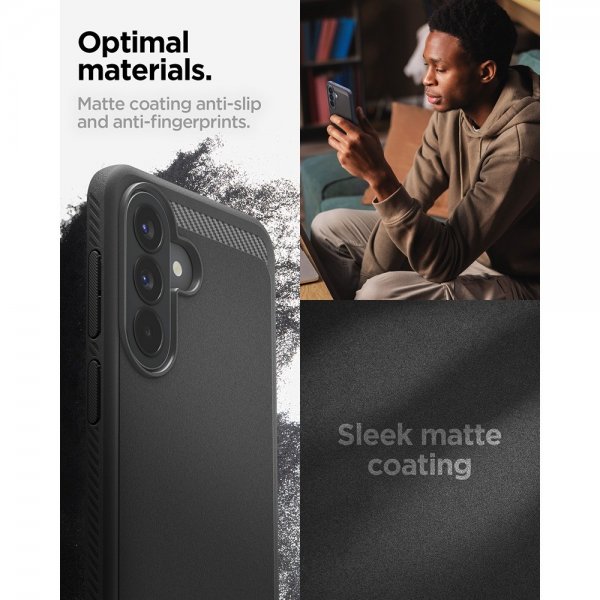 Spigen Samsung Galaxy A57 Skal Rugged Armor Matte Black