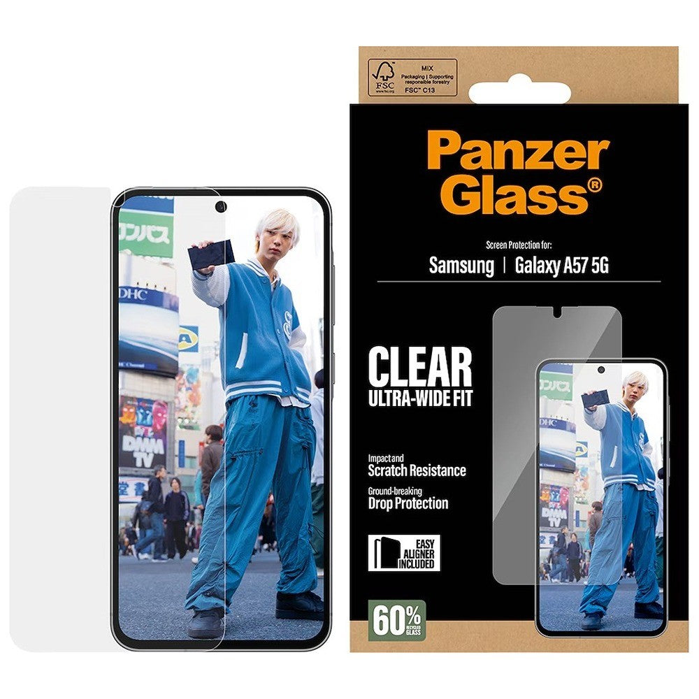 PanzerGlass Samsung Galaxy A57 Skärmskydd Ultra-Wide Fit EasyAligner