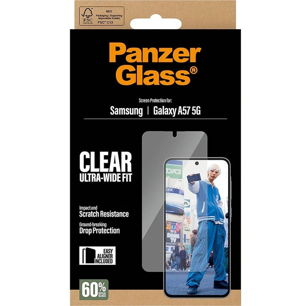 PanzerGlass Samsung Galaxy A57 Skärmskydd Ultra-Wide Fit EasyAligner