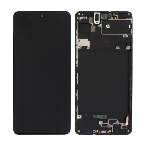 Samsung Galaxy A71 (SM-A715F) LCD Skärm med Display Original - Svart