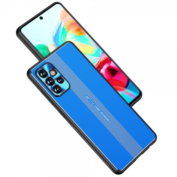 Samsung Galaxy A72 Skal med Metallplatta Blå