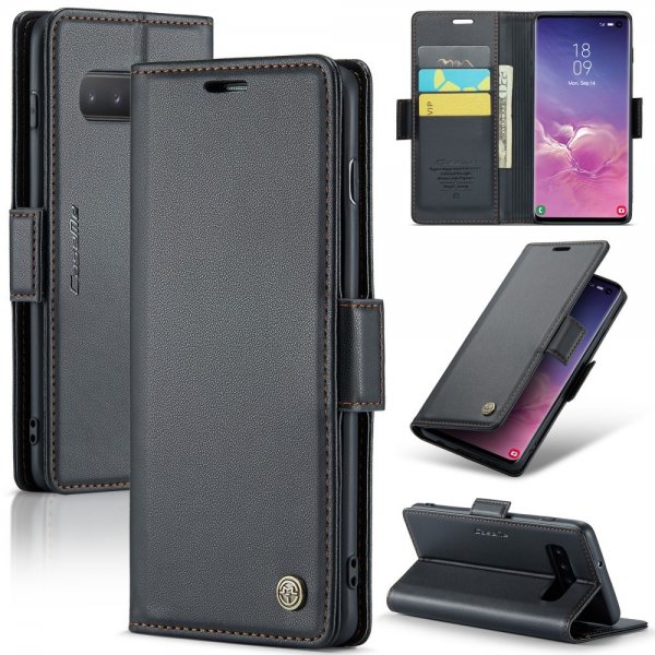 CaseMe Samsung Galaxy S10 Fodral 023 Series Svart