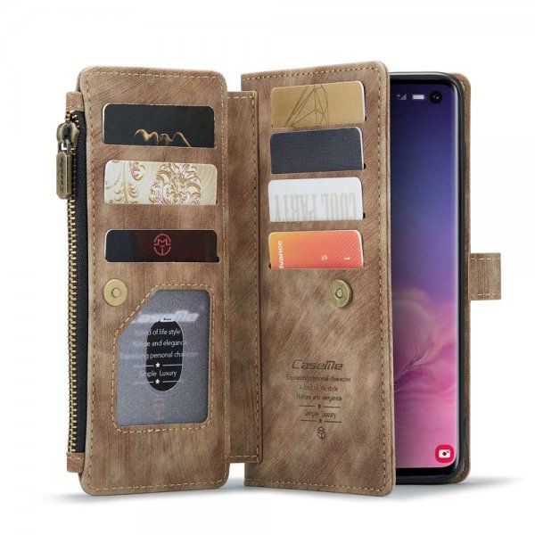 CaseMe Samsung Galaxy S10 Fodral C30 Series Brun