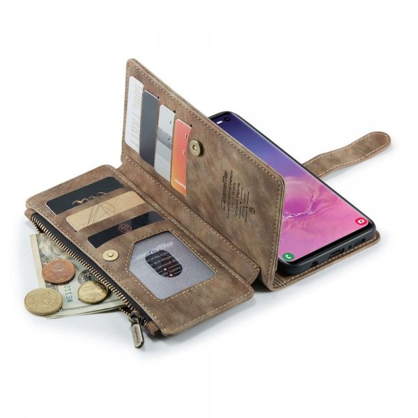 CaseMe Samsung Galaxy S10 Fodral C30 Series Brun
