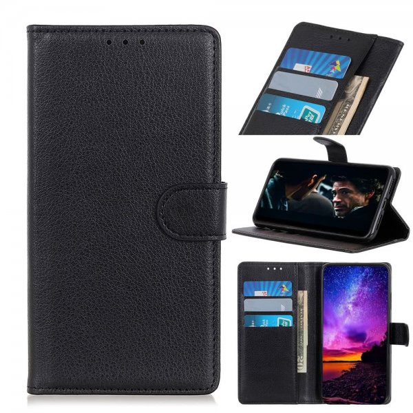 Samsung Galaxy S20 FE Fodral Litchi Svart