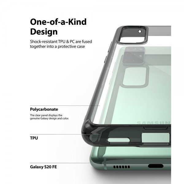 Ringke Samsung Galaxy S20 FE Skal Fusion Smoke Black