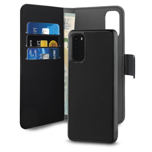 Puro Samsung Galaxy S20 Fodral Wallet Detachable 2 in 1 Svart