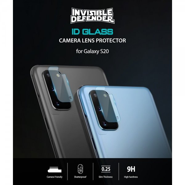 Ringke Samsung Galaxy S20 Kameraskydd Camera Protector Glass 3-pack