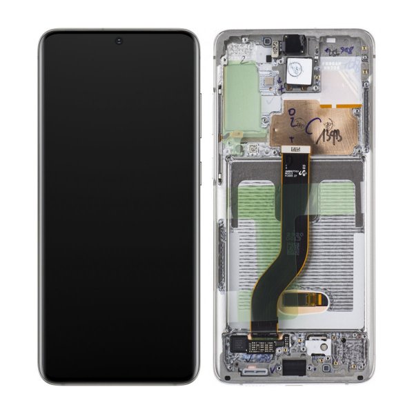 Samsung Galaxy S20 Plus 4G/5G (G985/G986) Skärm med LCD Display Original - Vit