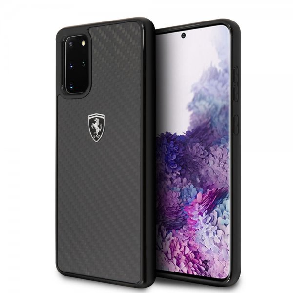Ferrari Samsung Galaxy S20 Plus Skal Kolfibertextur Svart