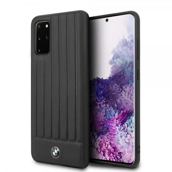 BMW Samsung Galaxy S20 Plus Skal Leather Lines Svart