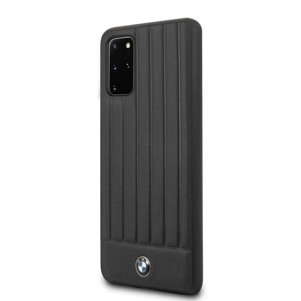 BMW Samsung Galaxy S20 Plus Skal Leather Lines Svart