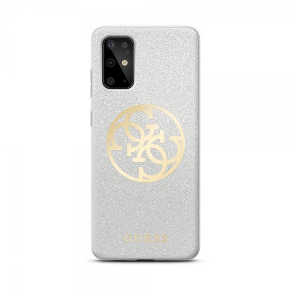 Guess Samsung Galaxy S20 Skal Glitter Circle Grå