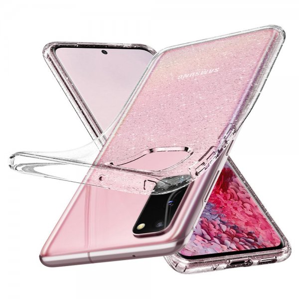 Spigen Samsung Galaxy S20 Skal Liquid Crystal Glitter Crystal Quartz