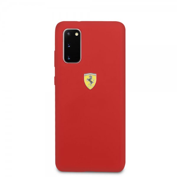 Ferrari Samsung Galaxy S20 Skal med Logo Röd