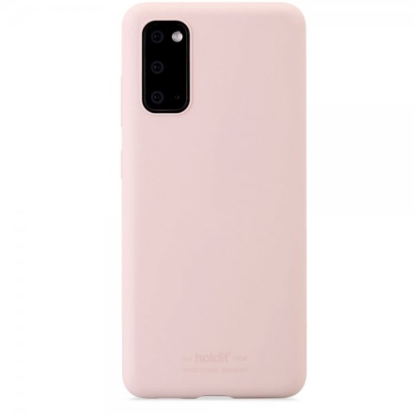 holdit Samsung Galaxy S20 Skal Silikon Blush Pink