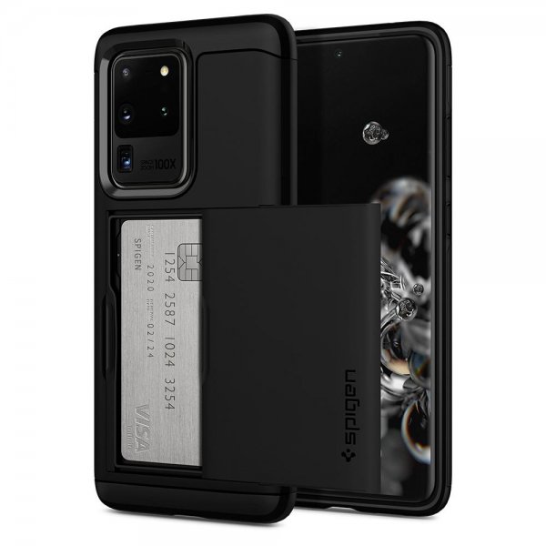 Spigen Samsung Galaxy S20 Ultra Skal Slim Armor CS Svart