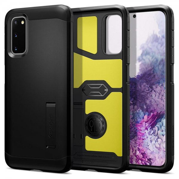 Spigen Samsung Galaxy S20 Skal Tough Armor Svart