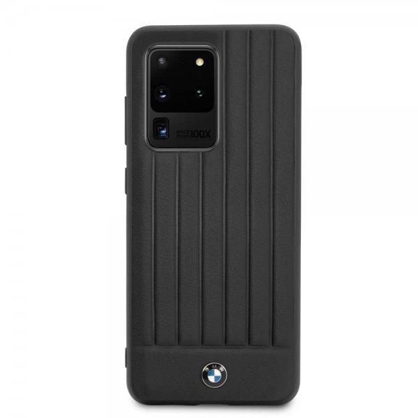 BMW Samsung Galaxy S20 Ultra Skal Leather Lines Svart