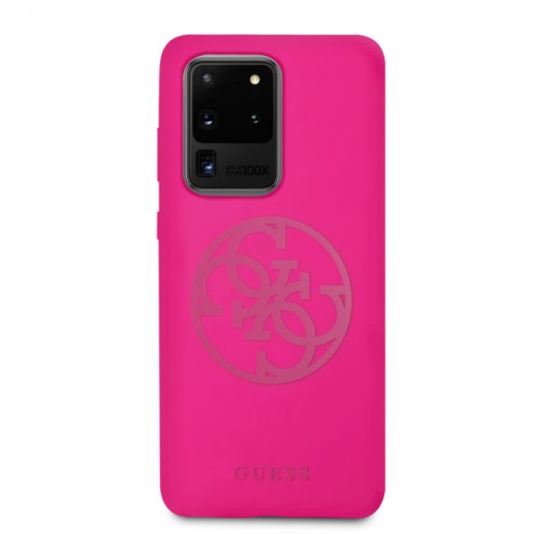Guess Samsung Galaxy S20 Ultra Skal med Logo Magenta