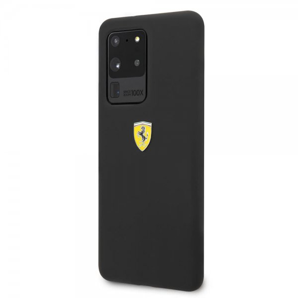 Ferrari Samsung Galaxy S20 Ultra Skal med Logo Svart