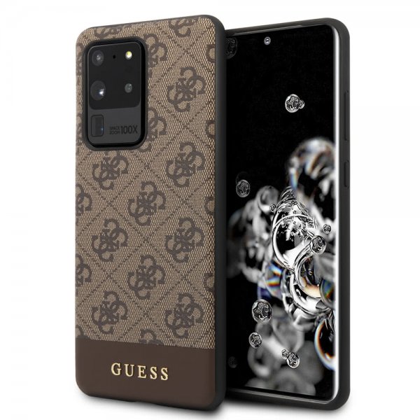 Guess Samsung Galaxy S20 Ultra Skal Monogram Brun