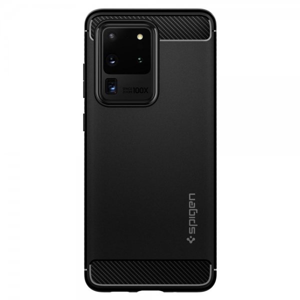 Spigen Samsung Galaxy S20 Ultra Skal Rugged Armor Matte Black