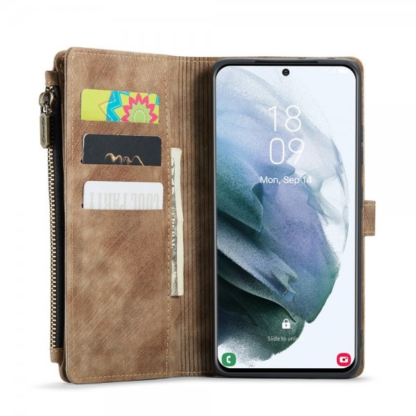 CaseMe Samsung Galaxy S21 FE Fodral C30 Series Brun