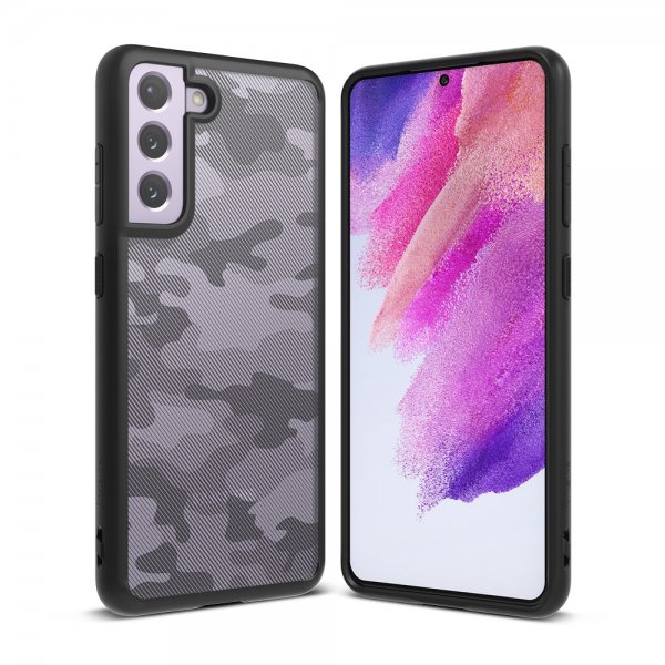 Ringke Samsung Galaxy S21 FE Skal Fusion Matte Camo Black