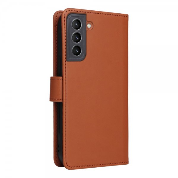 Betopnice Samsung Galaxy S21 Fodral med Löstagbart Skal 005 Brun