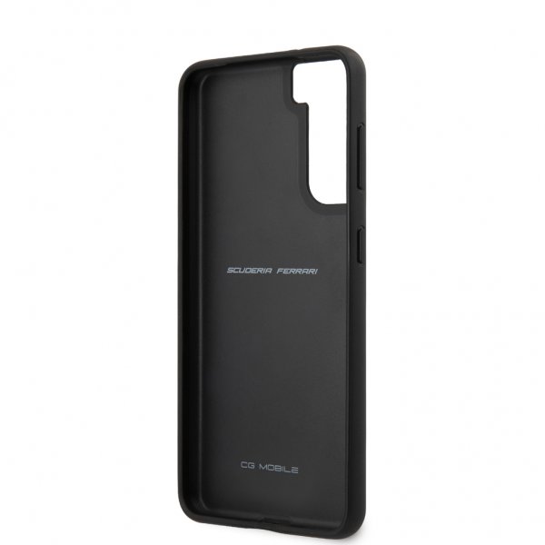 Ferrari Samsung Galaxy S21 Plus Skal Logo Perforerad Svart