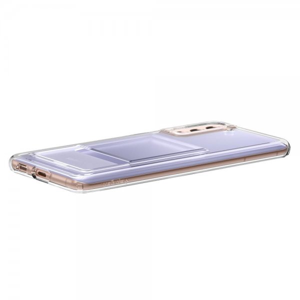 Spigen Samsung Galaxy S21 Skal Crystal Slot Crystal Clear