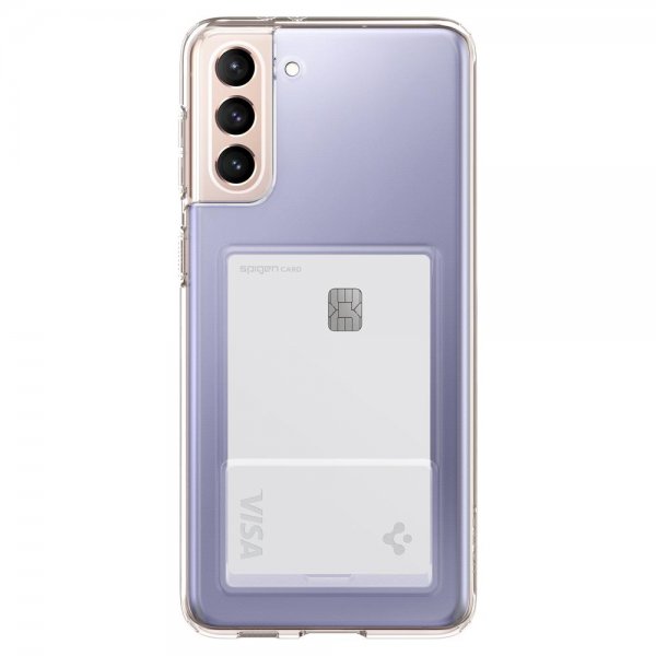 Spigen Samsung Galaxy S21 Skal Crystal Slot Crystal Clear