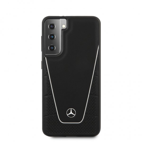 Mercedes Benz Samsung Galaxy S21 Skal Logo Perforerad Dynamic Svart