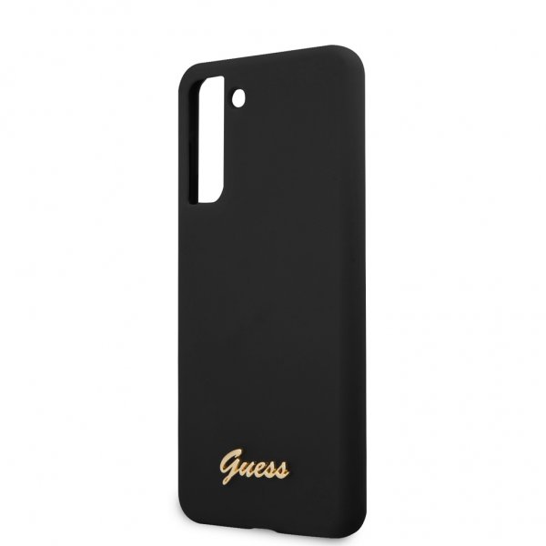 Guess Samsung Galaxy S21 Skal Metal Logo Svart