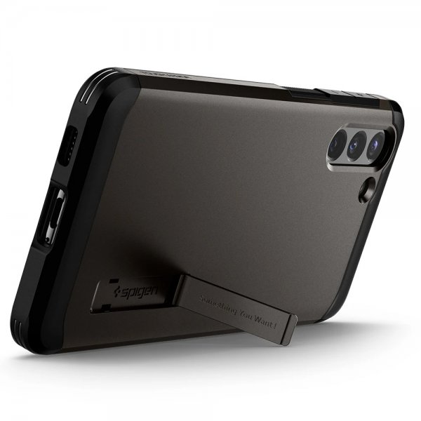 Spigen Samsung Galaxy S21 Skal Tough Armor Gunmetal