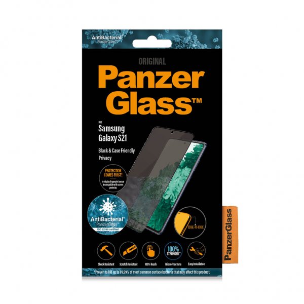 PanzerGlass Samsung Galaxy S21 Skärmskydd Case Friendly Privacy