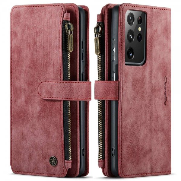 CaseMe Samsung Galaxy S21 Ultra Fodral C30 Series Röd